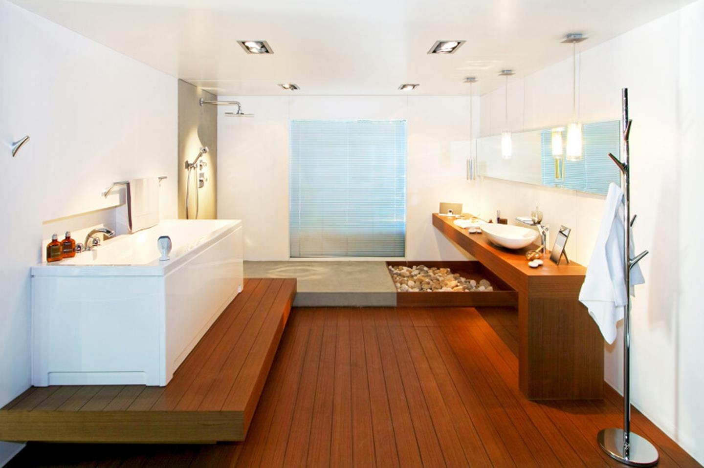 Badkamer met hout